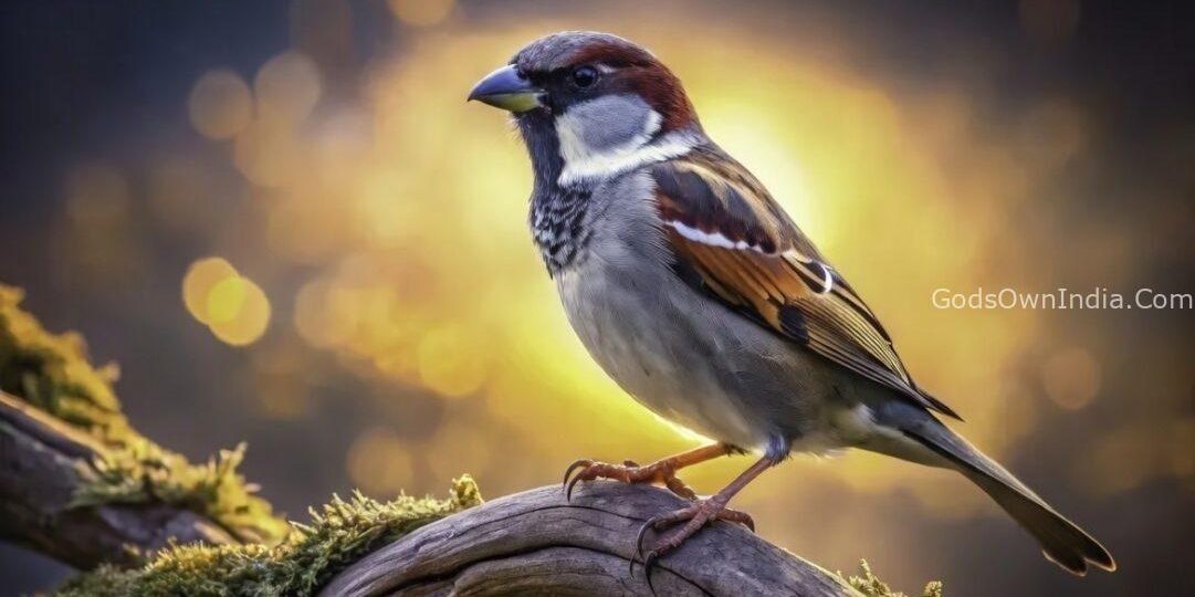 House Sparrow close-up on branch – World Sparrow Day 2026