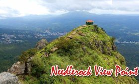 Aerial view of Mudumalai Tiger Reserve forest from Needle Rock peak.