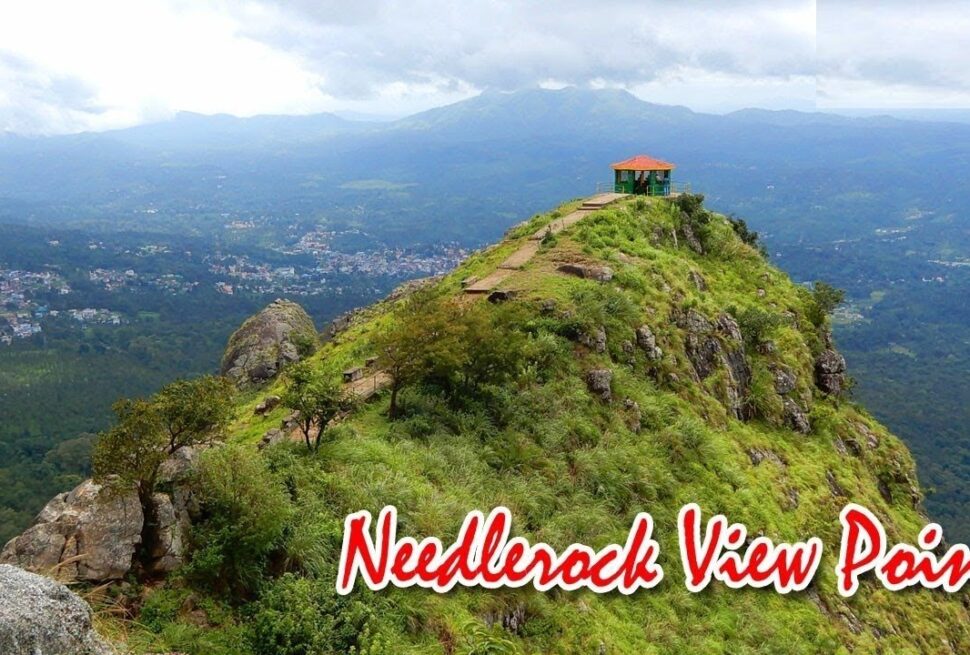Aerial view of Mudumalai Tiger Reserve forest from Needle Rock peak.