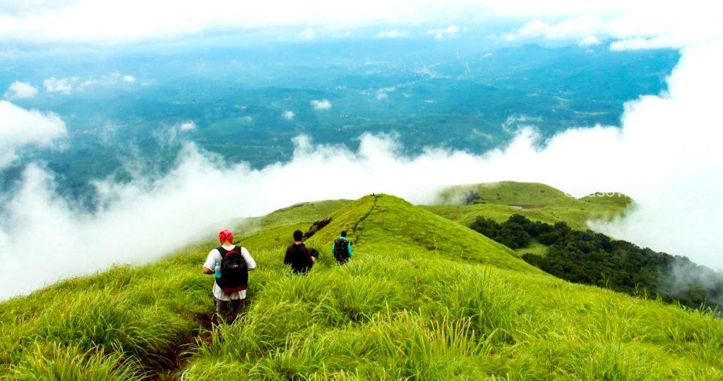 Trekkers on Chembra Peak trail in Wayanad