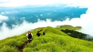 Trekkers on Chembra Peak trail in Wayanad