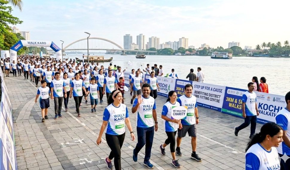 wide-angle view of the assembly point at Marine Drive