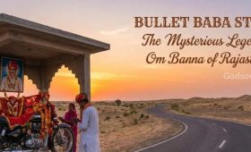 The legendary Royal Enfield bike at Om Banna Bullet Baba Temple Rajasthan.