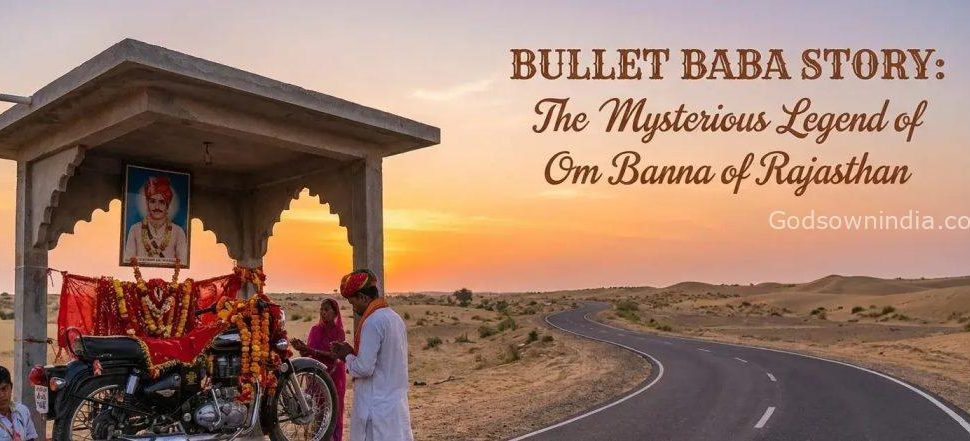 The legendary Royal Enfield bike at Om Banna Bullet Baba Temple Rajasthan.