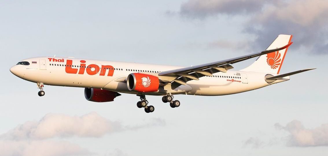 Thai Lion Air aircraft taking off