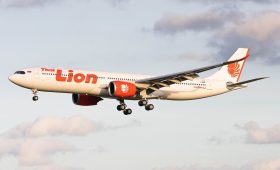 Thai Lion Air aircraft taking off