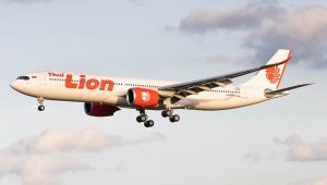 Thai Lion Air aircraft taking off