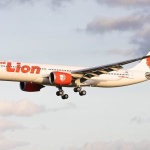 Thai Lion Air aircraft taking off