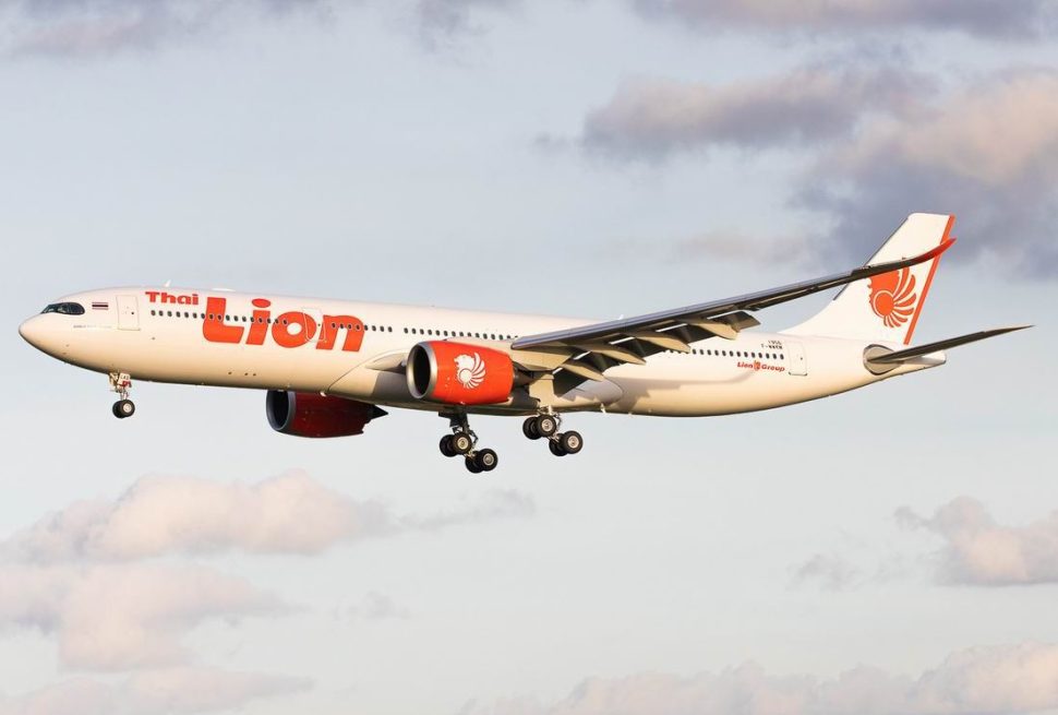 Thai Lion Air aircraft taking off