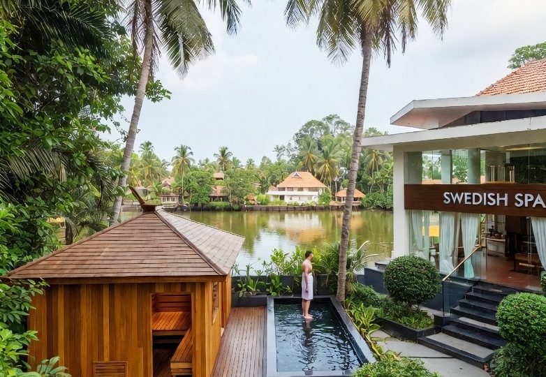 Hot to cold plunge at Swedish Spa in Kerala