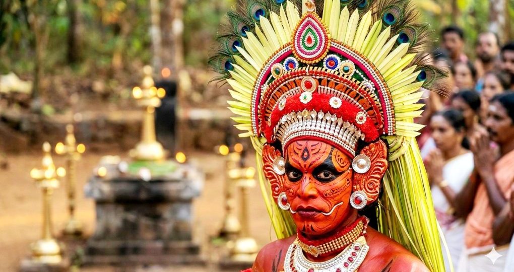 Theyyam performer Kerala 2026 ritual dance.