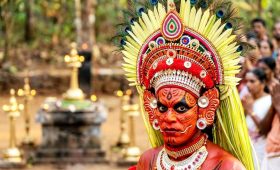Theyyam performer Kerala 2026 ritual dance.