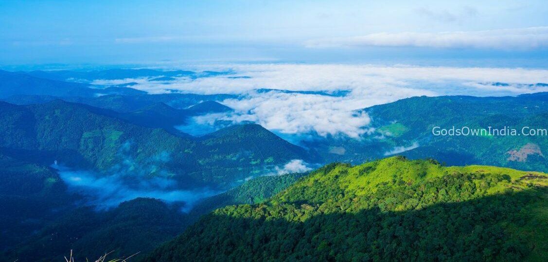 a view of a mountain range