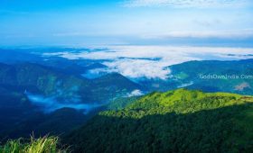 a view of a mountain range