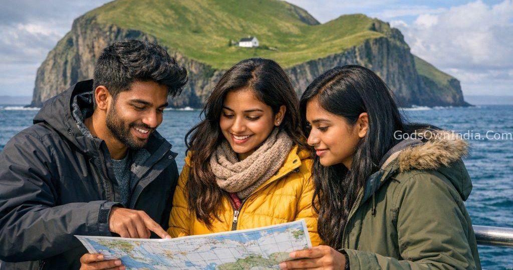 Travel blogger reflecting on the mystery of Elliðaey Island.
