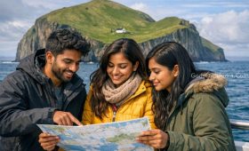 Travel blogger reflecting on the mystery of Elliðaey Island.