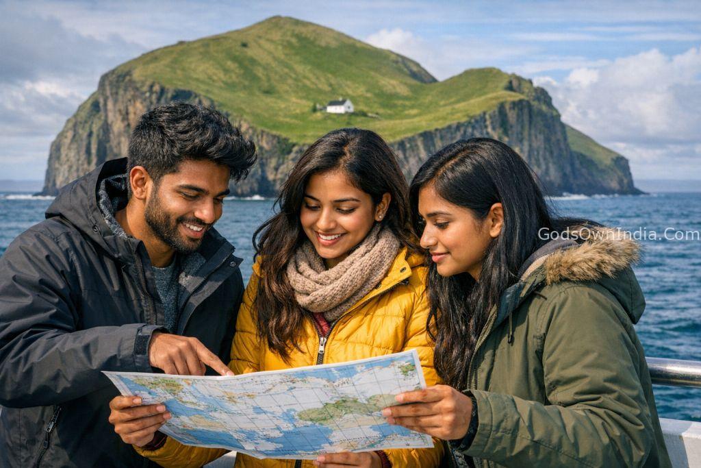 Travel blogger reflecting on the mystery of Elliðaey Island.