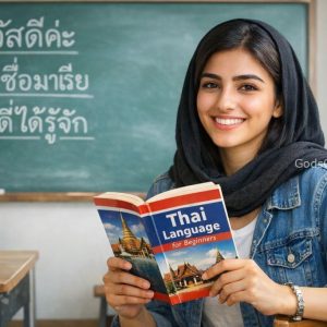 A young Iranian woman (approx. 20 years old) with a bright smile
