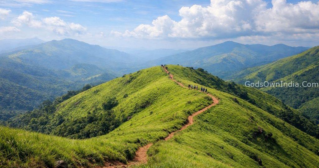 A visual guide to the terrain, showing the vastness of the area and the importance of staying on marked trails