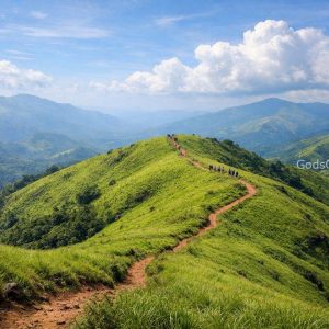 A visual guide to the terrain, showing the vastness of the area and the importance of staying on marked trails