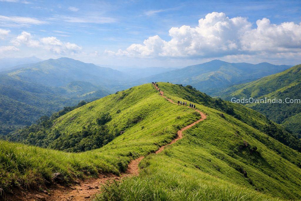A visual guide to the terrain, showing the vastness of the area and the importance of staying on marked trails