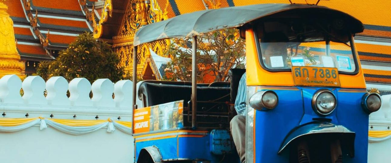 a modern electric Tuk-tuk
